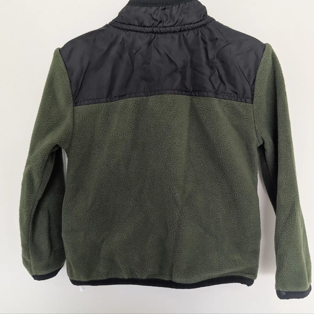 Disney Yoda Star Wars Jacket Sz 3T Lightweight Green/ Black Unisex Fleece Zip up